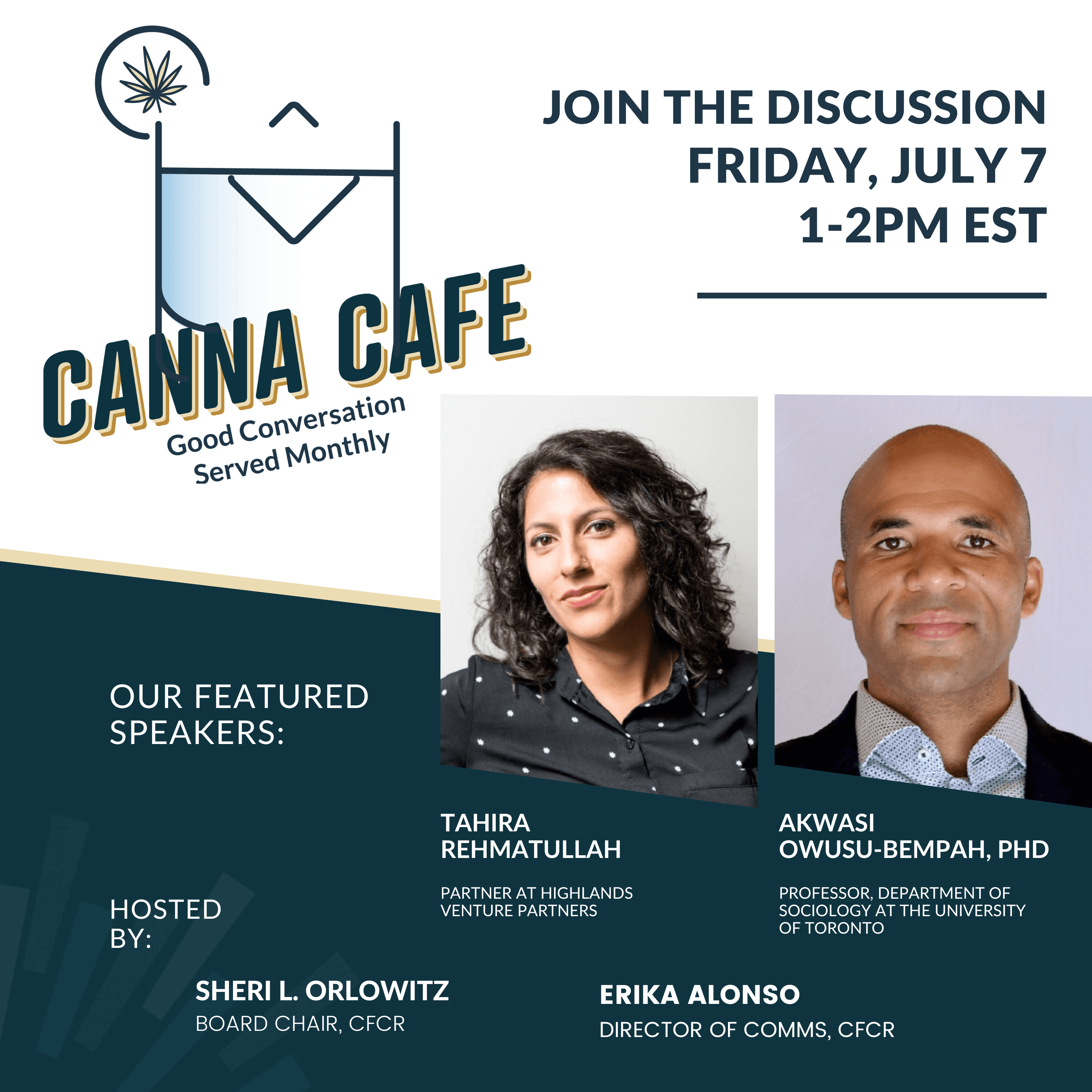 Canna Cafe with Co-Authors of Waiting to Inhale: Cannabis Legalization & the Fight for Racial JusticeCanna Cafe with Jordan Tishler, MD